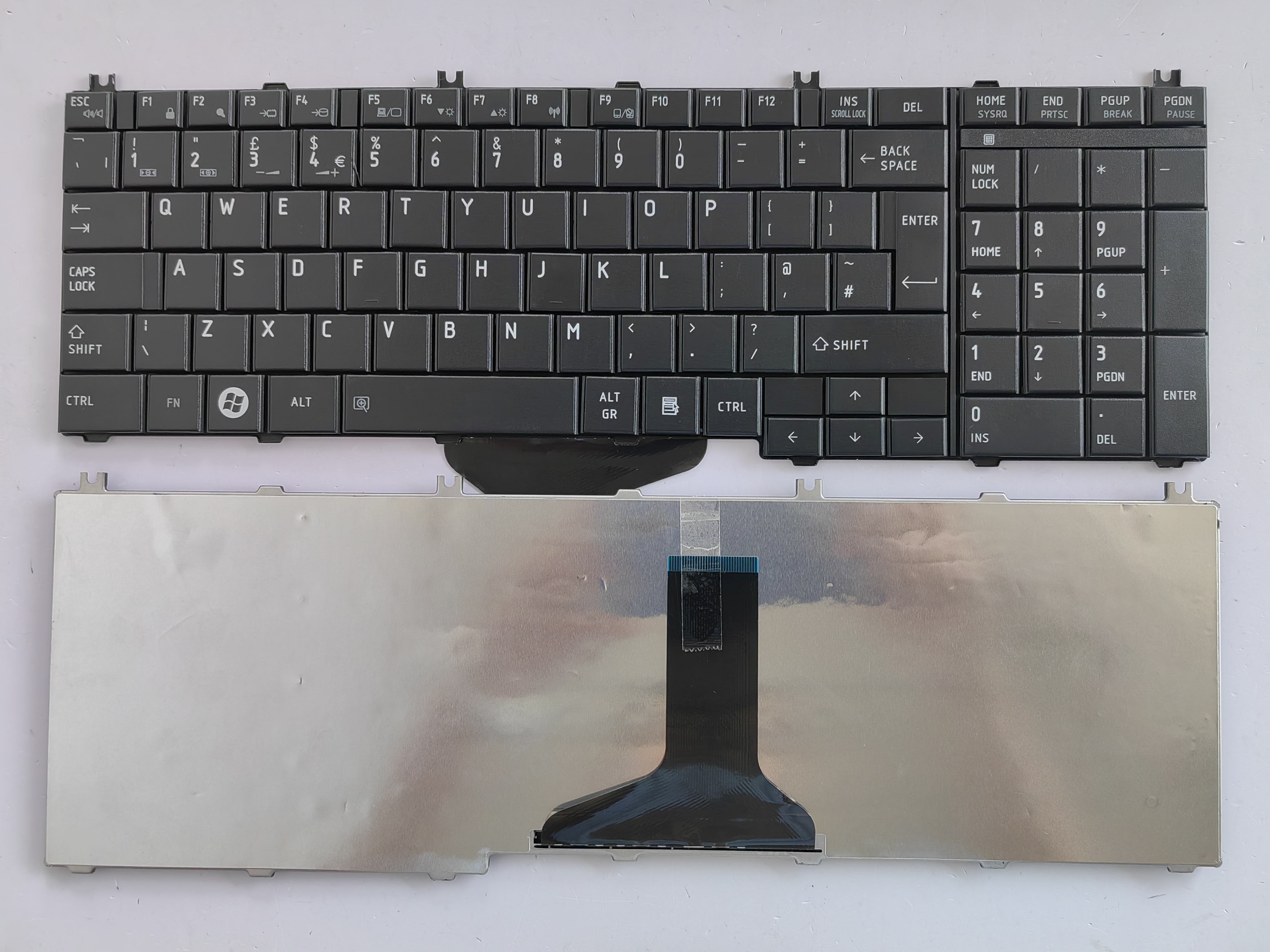 Picture of New Replacement Laptop Keyboard For TOSHIBA C650 BLACK (OEM) Uk Layout